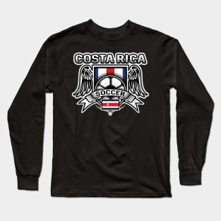 Costa Rica Soccer Futbol Long Sleeve T-Shirt
